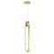 Cwi Lighting Pulley 4 in LED Satin Gold Mini Pendant 1297P4-1-602 - alternate 5